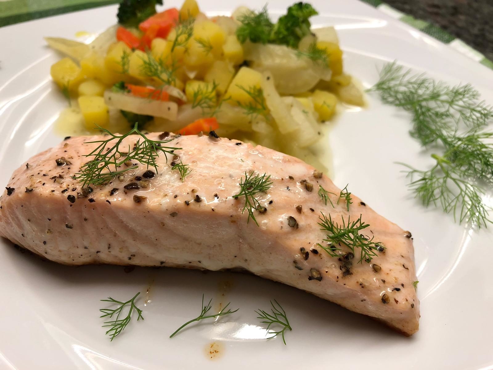 Endlich - Lachs mit Fenchel-Gemüse