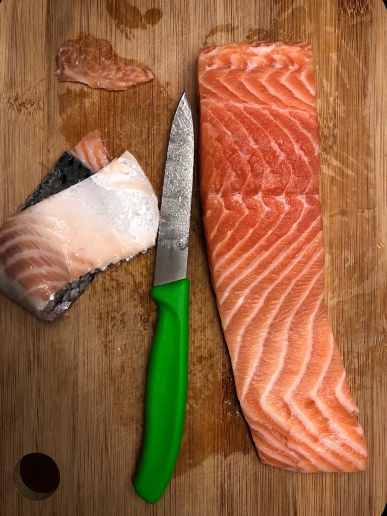 gehäuteter Lachs