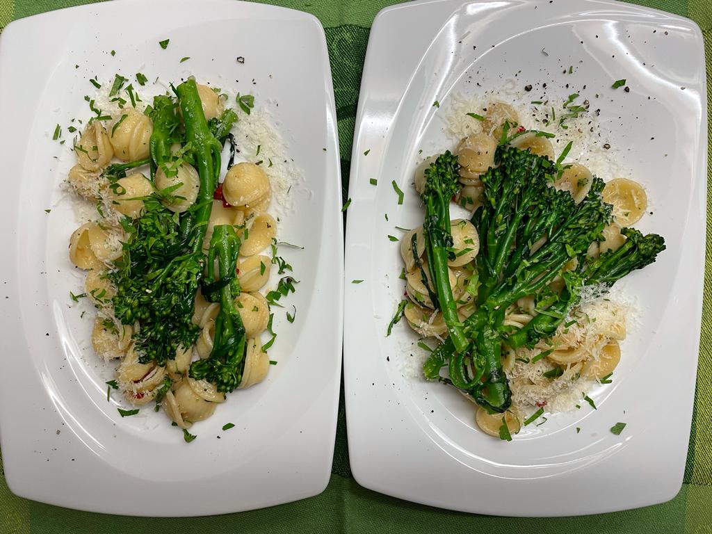 Orechiette mit Cime di Rapa servierfertig